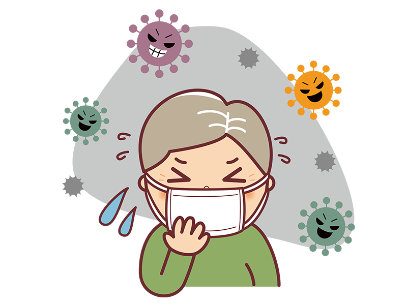 免疫力が下がった高齢者