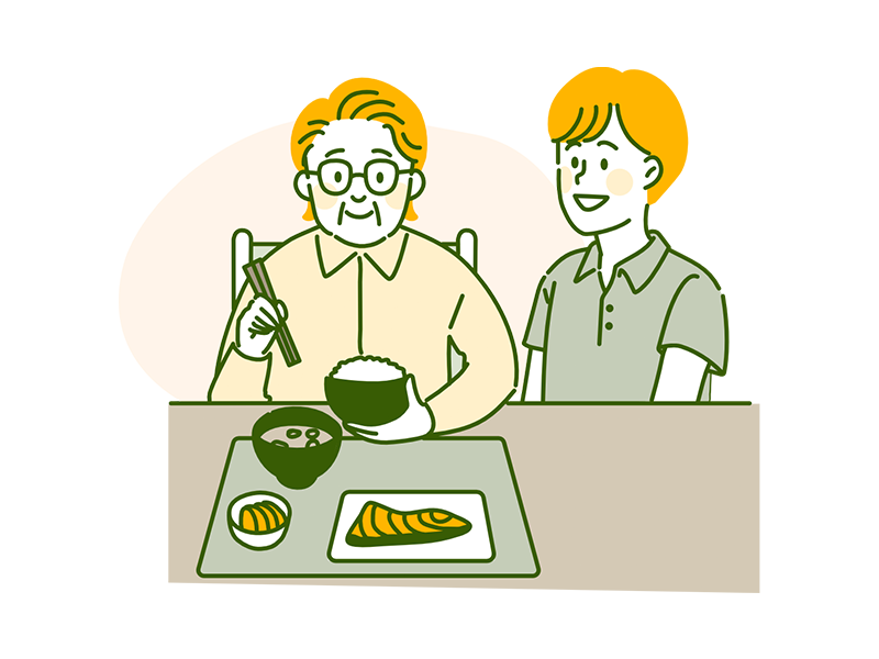 食事の準備