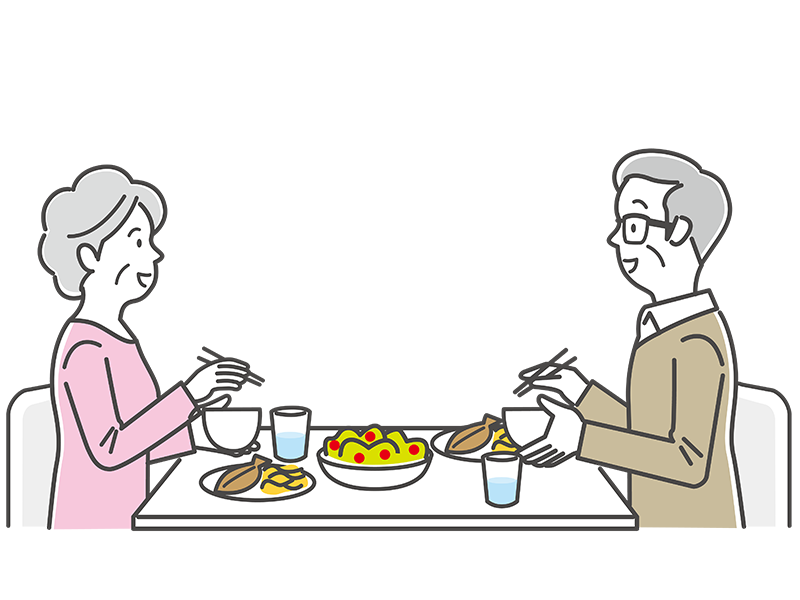 正しい食事の姿勢