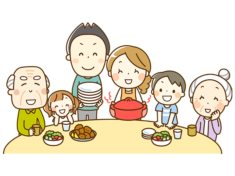 しっかりと食事をとる