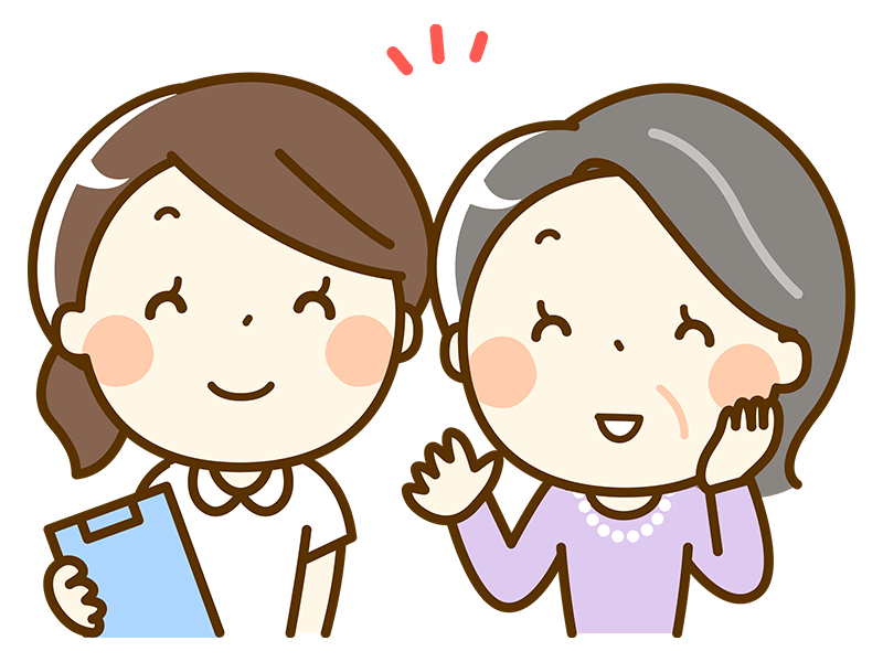 看護師と高齢者