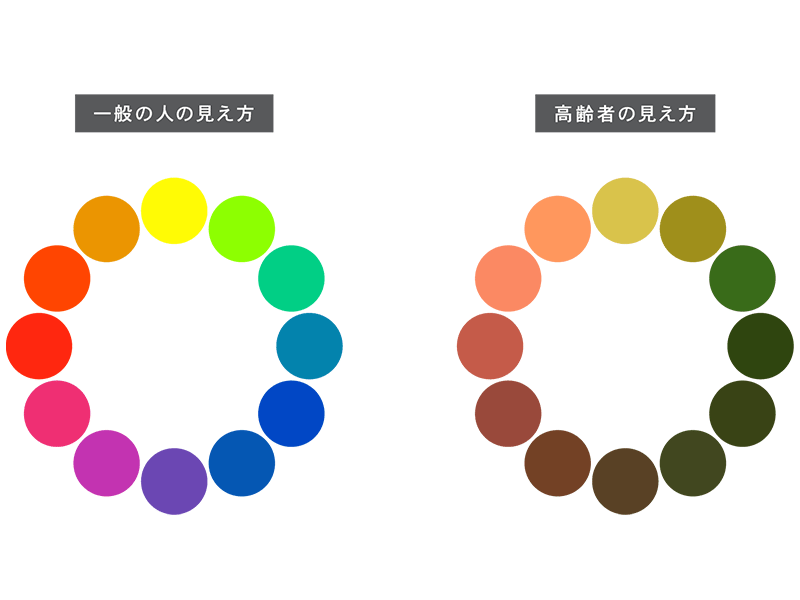 色の見え方