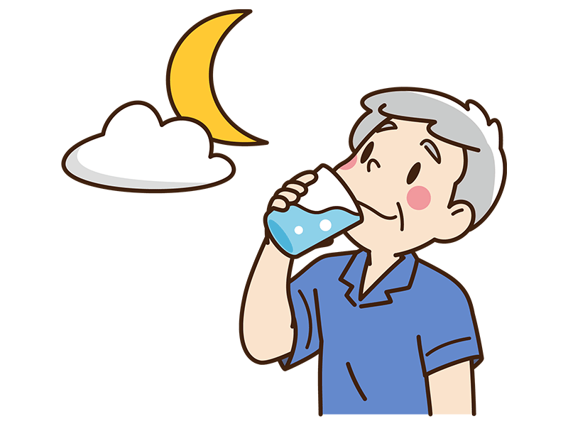 寝る前の水分補給