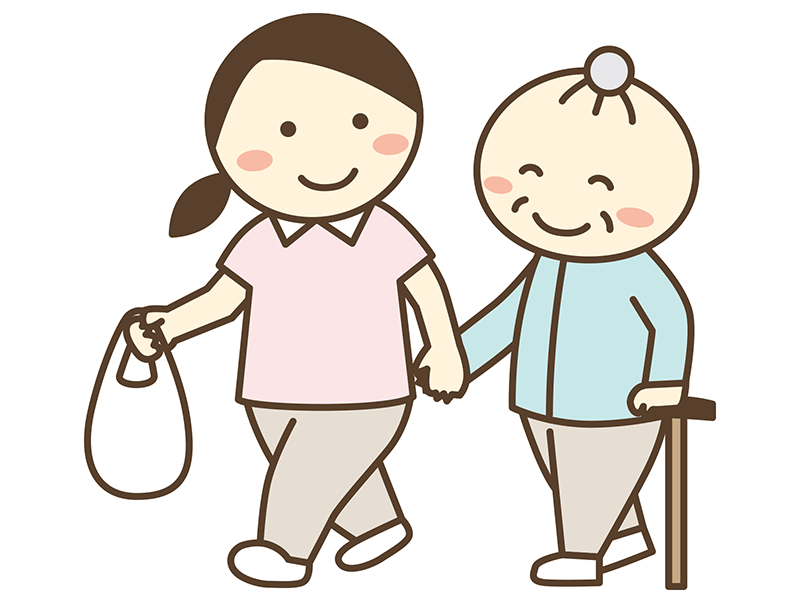 高齢者と移動する